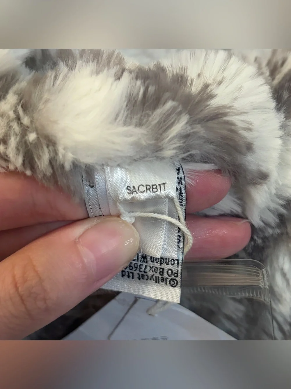 Jellycat Sacha Really Big Snow Tiger Retired - BNWT